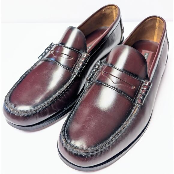 Florsheim Berkley Burgundy Penny Loafers MENS SIZE 11EEE Round Toe Slip On Shoes main image 8